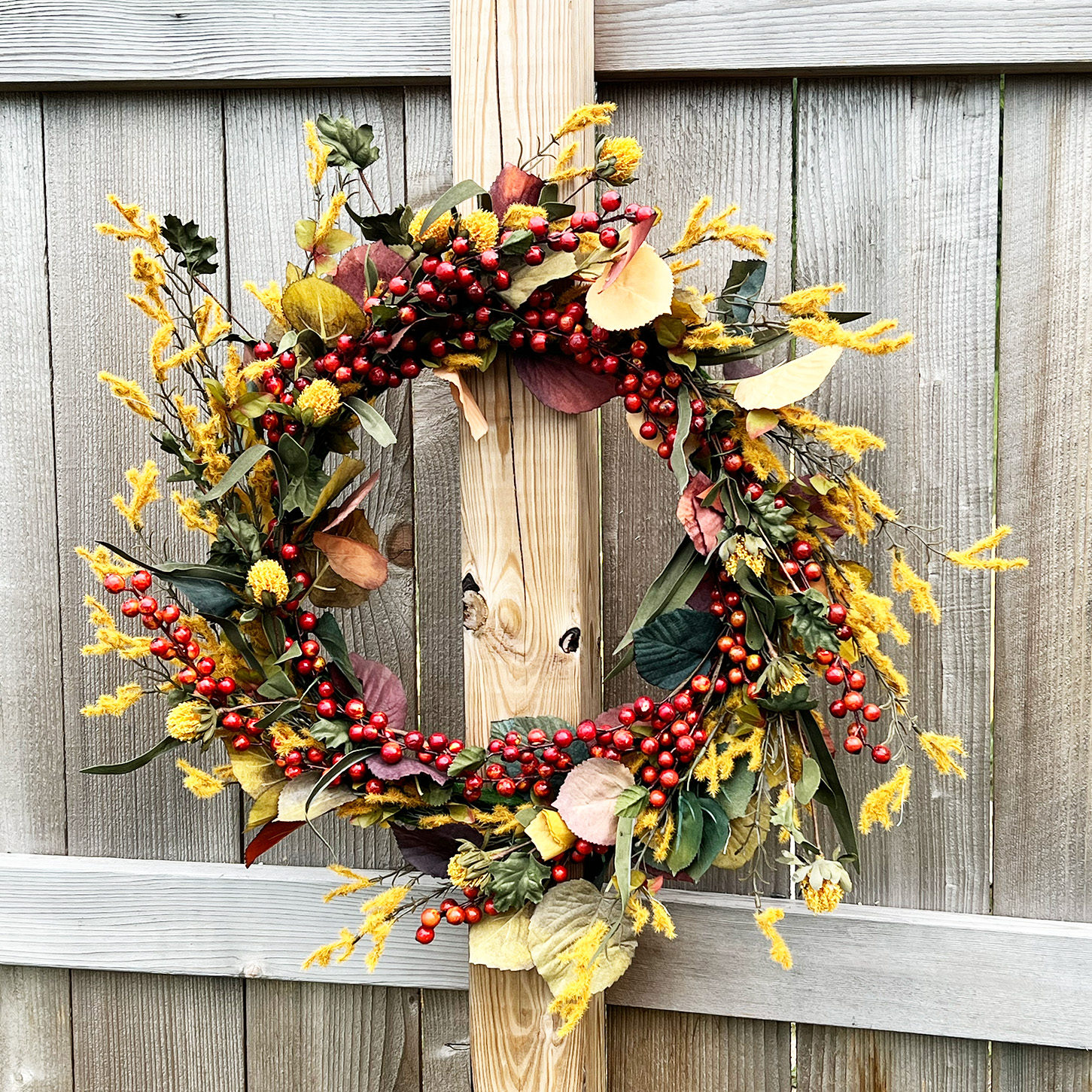 Fall Wreath Front View